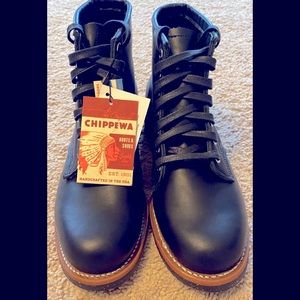 The Original Chippewa Black Lace Up Boot Size 7.5D